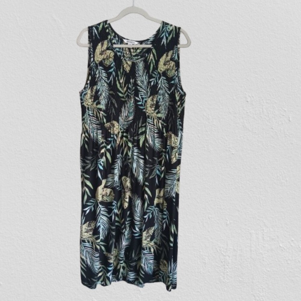Croft & Barrow XXL Smocked Midi  Dress